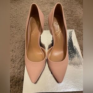 Suede heels by Jessica Simpson